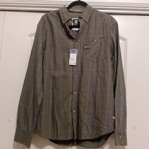 NWT G-Star plaid shirt Womens XL button down Overshirt western Workwear
